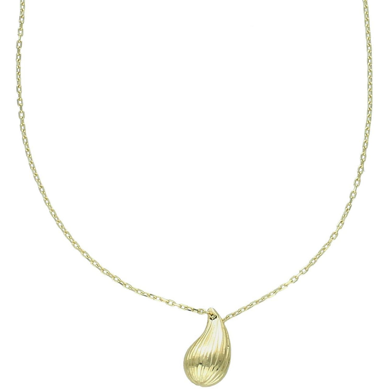 Złoty naszyjnik damski 375 mała kropla z ozdobnym grawerowaniem NA 3647A 375 Delikatny naszyjnik wykonany z najwyższej jakości złota próby 375. Złoty naszyjnik idealnie sprawdzi się w minimalistycznyc1.jpg